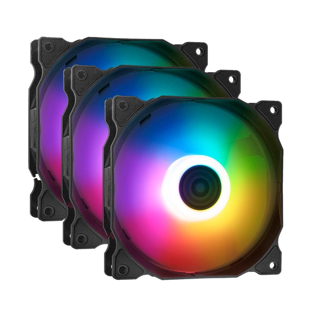 Kit de 3 Ventiladores XPG VENTO 120 ARGB PWM, ARGB, Negro