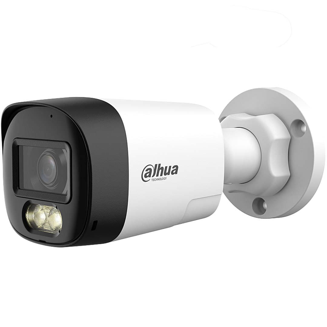 Camara Dahua CCTV, Bala, 5MP, Full color, IR 20m, Audio 2 vias, Exterior, IP67, HDCVI X Plus