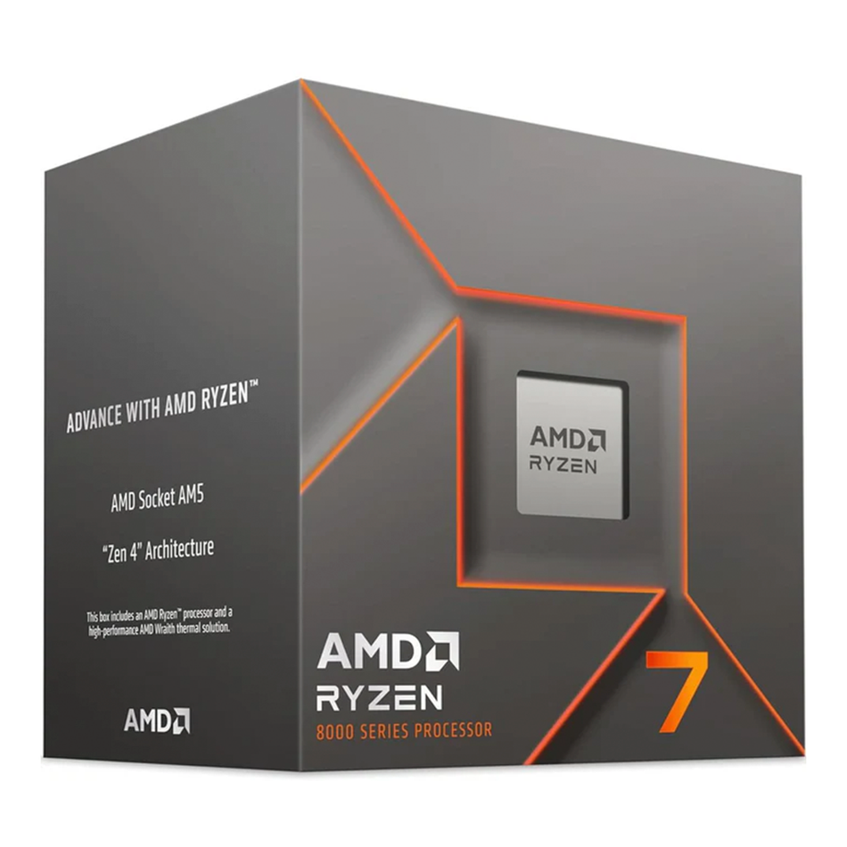Procesador AMD Ryzen 7 8700F, socket AM5, 5GHz, sin graficos