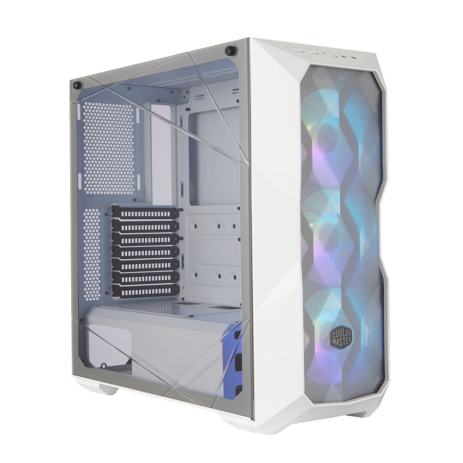 Gabinete Cooler Master MasterBox TD500 Mesh, Midi-Tower, 3x Vent. 120mm ARGB, Blanco