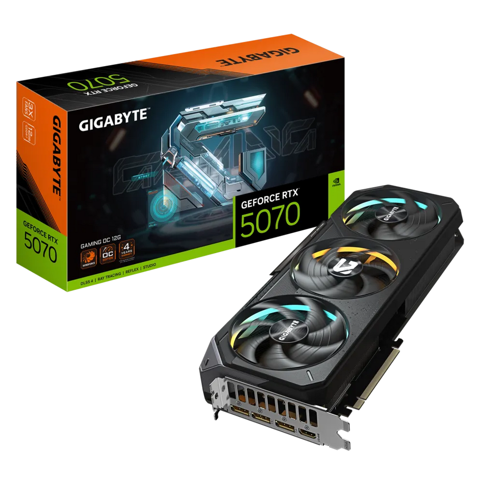 Tarjeta de Video GIGABYTE Nvidia GeForce RTX 5070 GAMING OC 12G, 12 GB, 192 Bit, GDDR7, PCIe 5.0