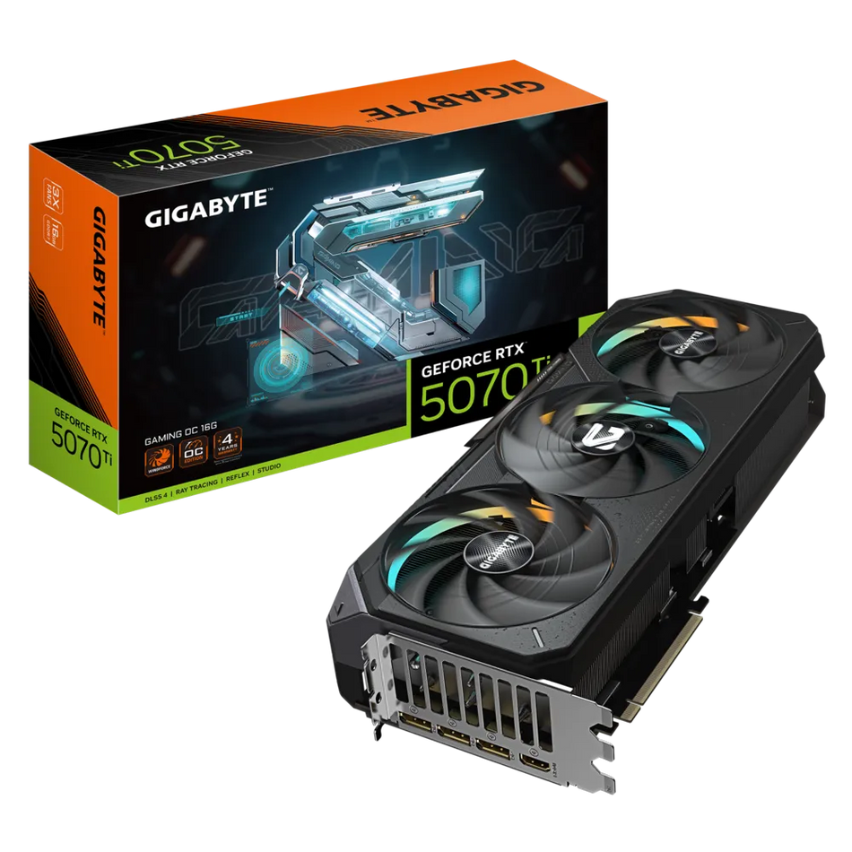 Tarjeta de Video Gigabyte GeForce RTX 5070 Ti, 16 GB, 256 Bit, GDDR7, PCI Express 5.0