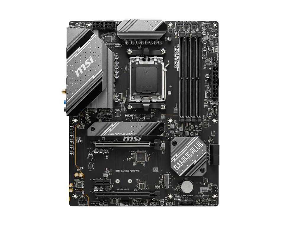 Tarjeta madre MSI B650 GAMING PLUS WIFI, AMD, AM5, DDR5-SDRAM, 192 GB