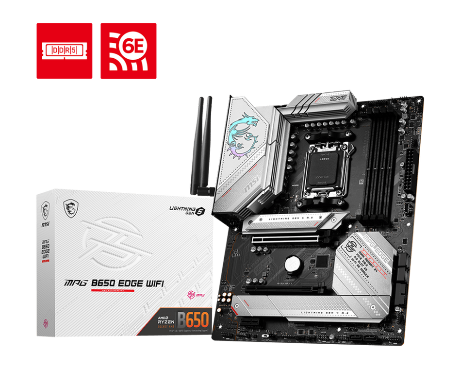 Tarjeta Madre MSI MPG B650 EDGE WIFI, AM5, DDR5, M.2, ATX