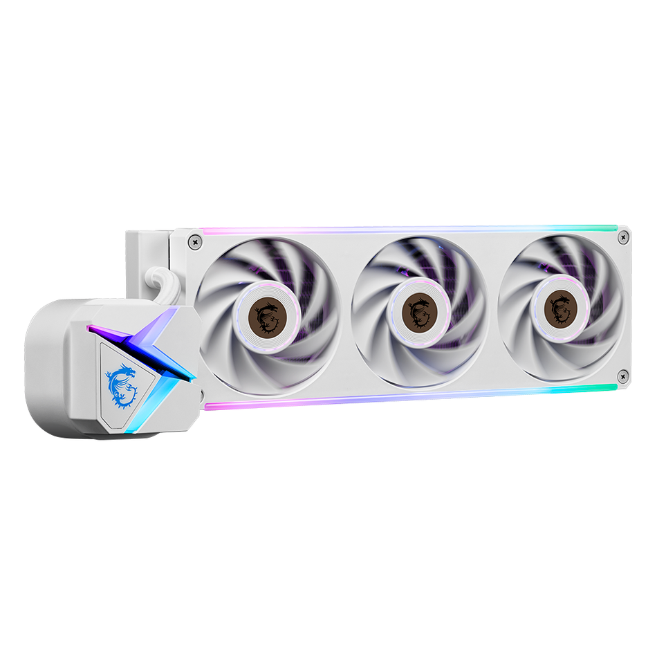 Sistema de Enfriamiento Liquido MSI MAG CORELIQUID C360 V2, 3x 120mm, ARGB, 1900 RPM, Blanco
