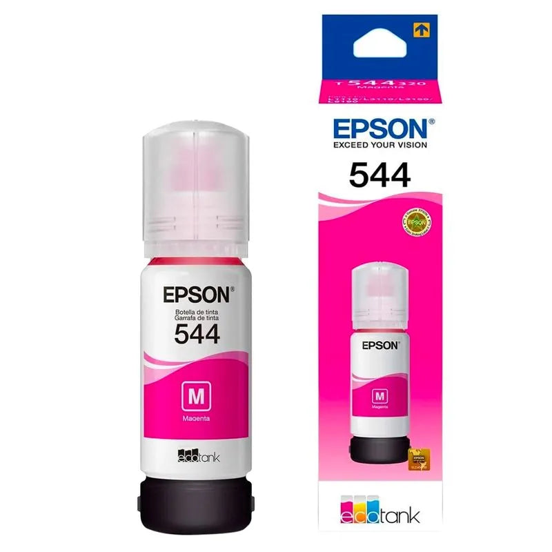 Botella de Tinta Epson Ecotank 544 Color Magenta 65ml, Para l110/l3110/l3150/l5190 original