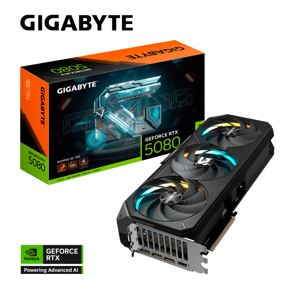 Tarjeta de Video Gigabyte GeForce RTX 5080 GAMING OC 16G, 16GB, 256 Bits, GDDR7, PCI Express 5.0