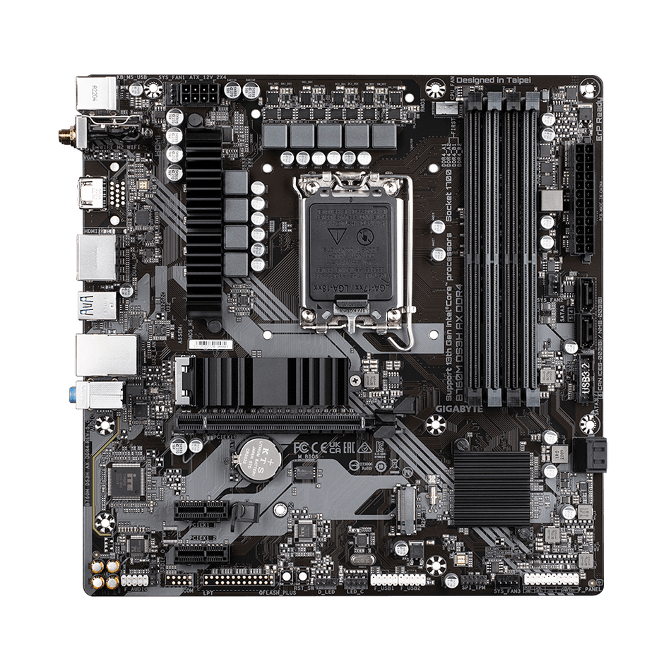 Tarjeta Madre Gigabyte B760M DS3H AX DDR4 Socket LGA 1700, Micro ATX