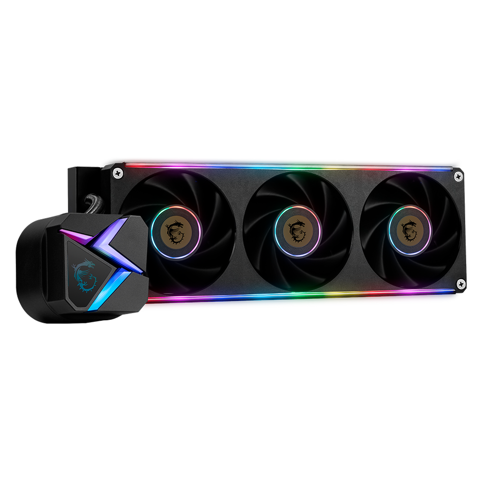 Sistema de Enfriamiento Liquido MSI MAG CORELIQUID C360 V2, 3x 120mm, ARGB, 1900 RPM, Negro
