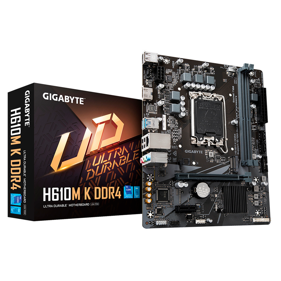 Tarjeta Madre Gigabyte H610M K DDR4, LGA 1700 13th 12th, micro ATX