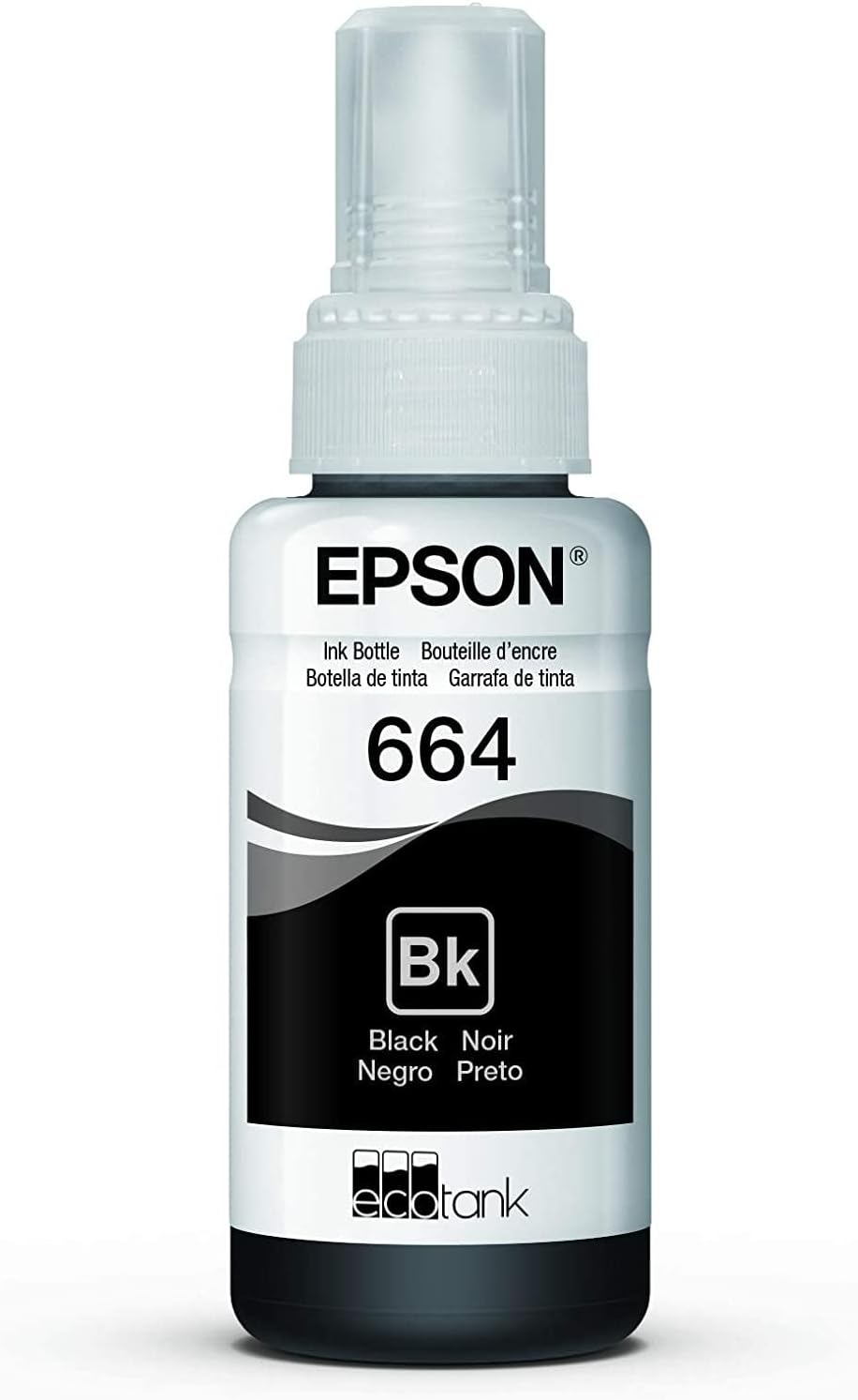 BOTELLA DE TINTA EPSON NEGRA T664120 70ML original