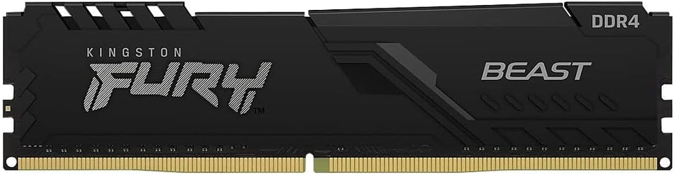Memoria RAM DIMM Kingston FURY Beast 8GB DDR4, 3600MHz, Color Negro