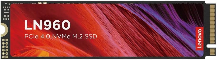 SSD Lenovo LN960 2TB, M.2, PCI Express 4.0, Lectura 7400 MB/s, Escritura 6500 MB/s