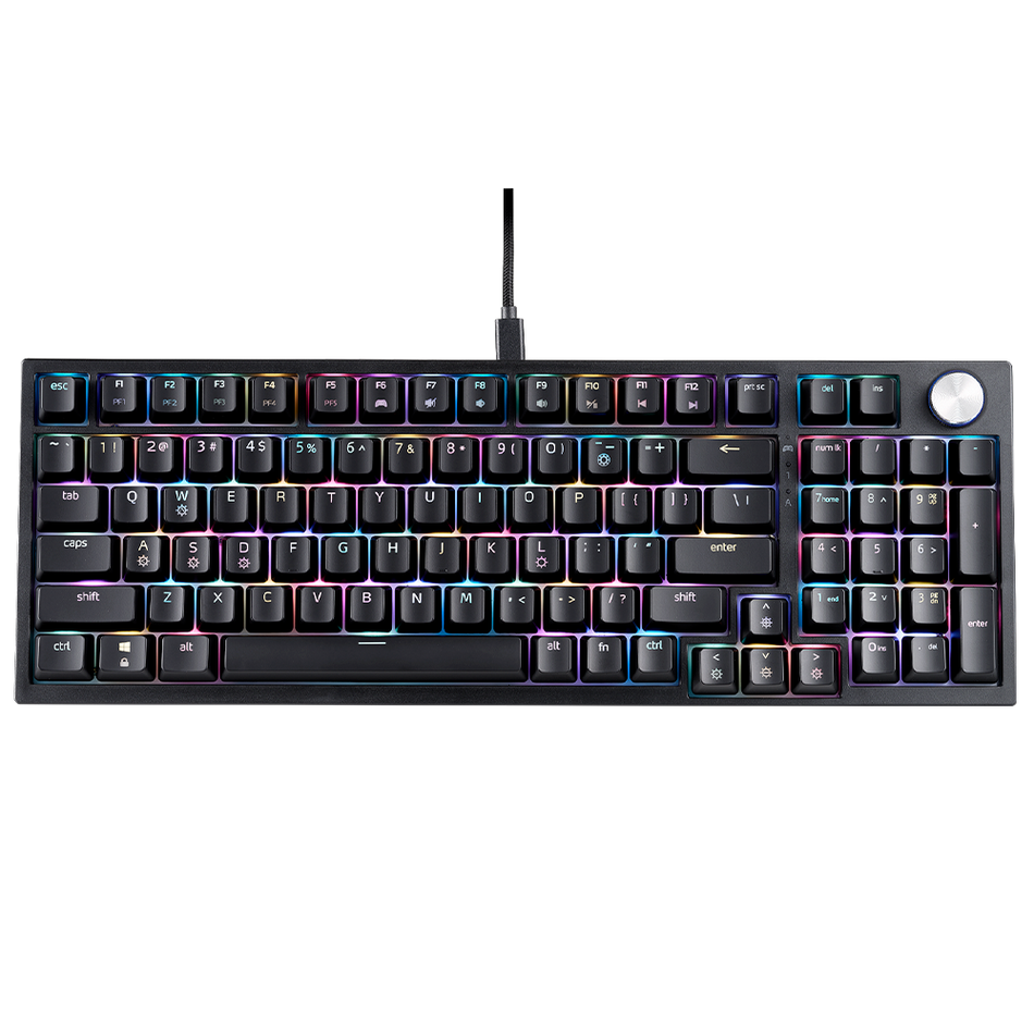 Teclado Gamer XPG SORCERER LED RGB 96%, Teclado Mecanico, XPG Red Switch, Alambrico, USB, Negro, Espanol