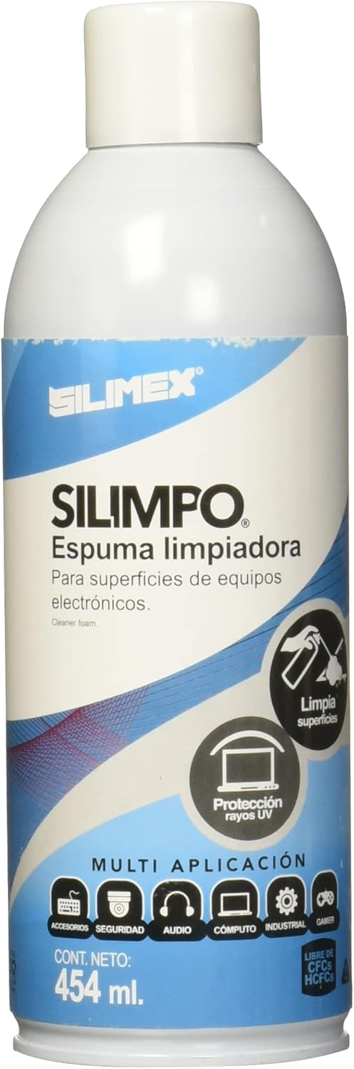 ESPUMA LIMPIADORA SILIMEX 454 ML PARA GABINETES/CARCASAS