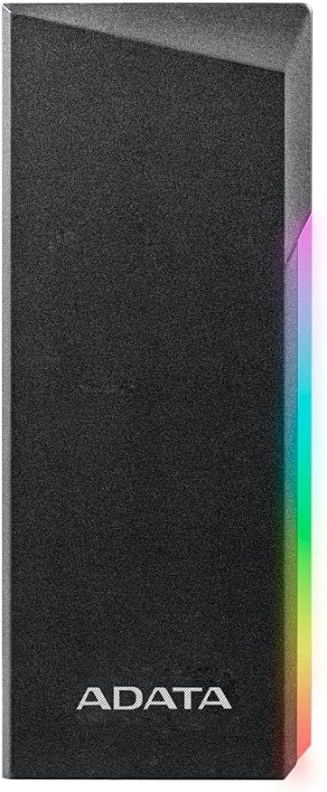 Enclosure ADATA EC700G RGB para M.2, SATA/PCIe SSD, USB 3.2 GEN 2 Tipo-C, Color Negro