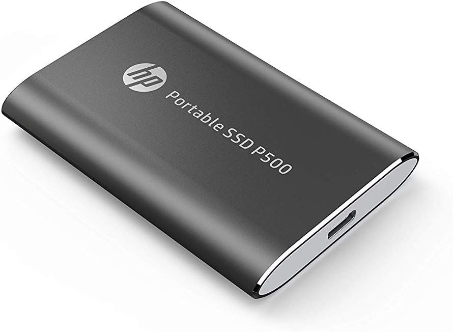 SSD Externo HP P500, 500GB, USB-C, Negro