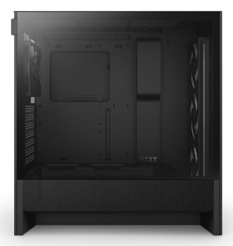 Gabinete NZXT H5 H5 Flow RGB Midi Tower, Ventana lateral, 4x Ventiladores, Negro