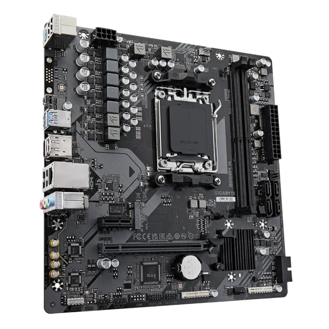 Tarjeta Madre Gigabyte B650M H, SKT AM5, 2x DIMM DDR5