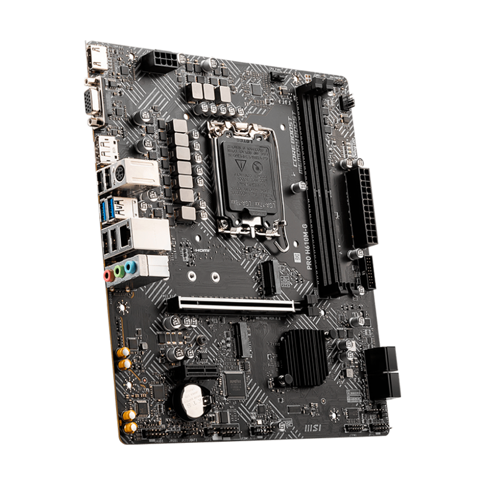 Tarjeta Madre MSI PRO H610M-G, Micro-ATX, LGA 1700, Intel H610, 96GB DDR5, HDMI/DP para Intel