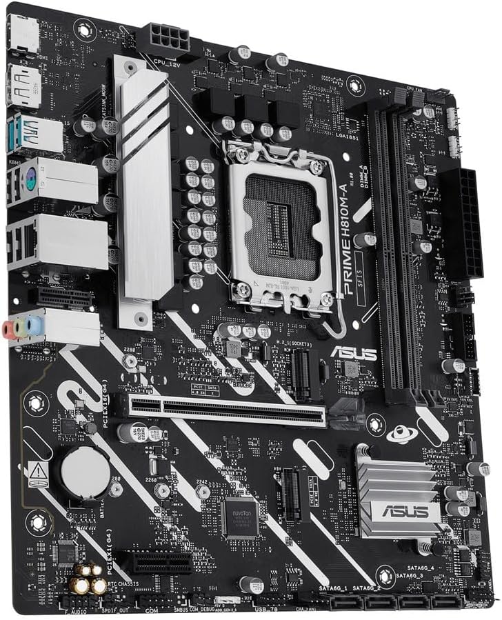 Tarjeta madre ASUS PRIME H810M-A-CSM LGA 1851, 2 DDR5-SDRAM, Micro ATX