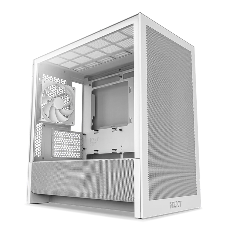 Gabinete NZXT H3 Flow Midi Tower, Micro-ATX, Mini-ITX, Vent. 1x120 mm, Blanco