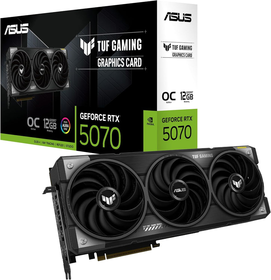 Tarjeta de Video Asus GeForce RTX 5070, 12 GB, 192 Bit, GDDR7, PCI Express 5.0, 3x DP, 2x HDMI