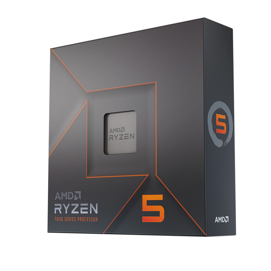 Procesador AMD Ryzen 5 7600X, Socket AM5, 4.7GHz, 38MB Cache, No Incluye Disipador