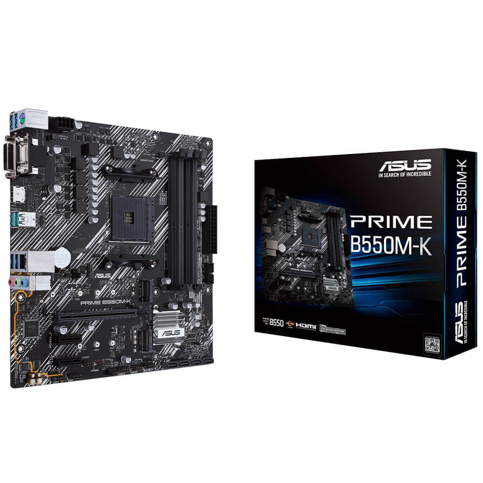 Tarjeta Madre Asus PRIME B550M-K, AMD AM4 3ra Gen