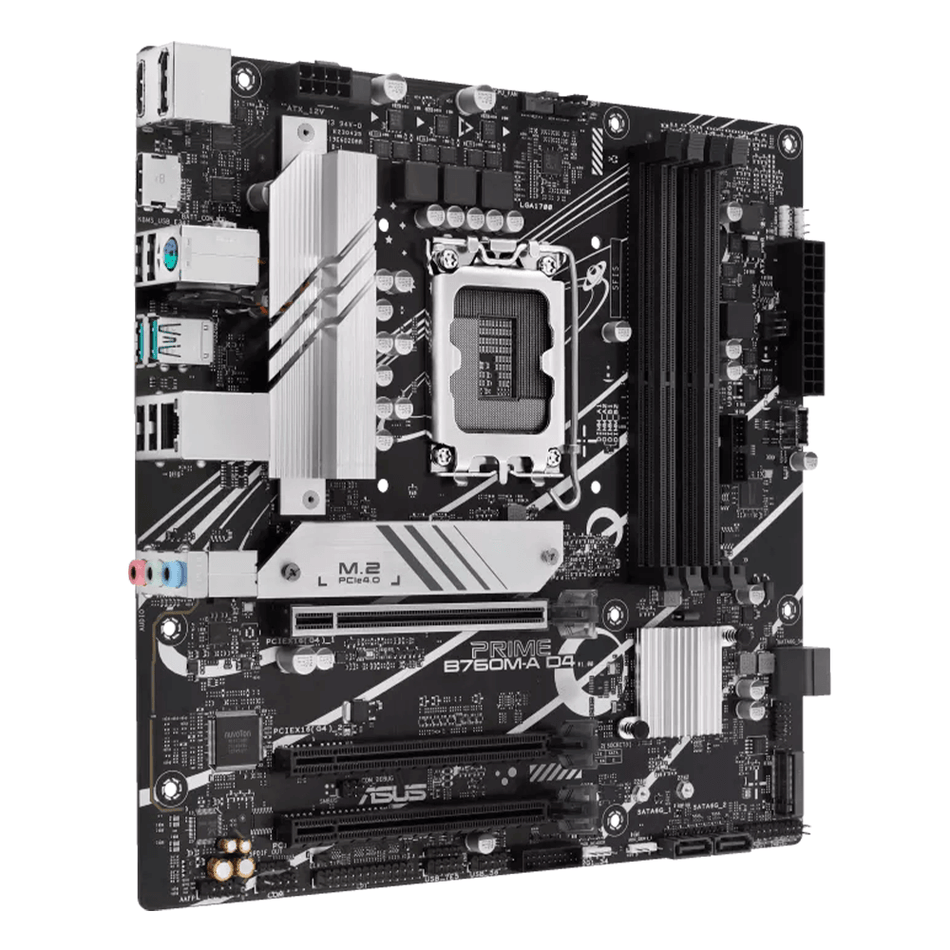 Tarjeta Madre ASUS PRIME B760M-A D4, SKT 1700 Intel, ARGB, Aura Sync, 2x Slots M.2, 4x DIMM Canales