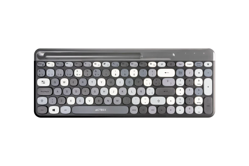 Kit Teclado y Mouse Acteck Creator Chic Colors MK475 Inalambrico, USB, Negro