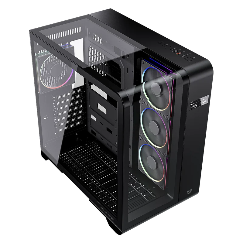 Gabinete Balam Rush Tank Expert Curve 7400 Midi Tower, ATX/Micro-ATX/Mini-ITX, 4xVentiladores, Negro