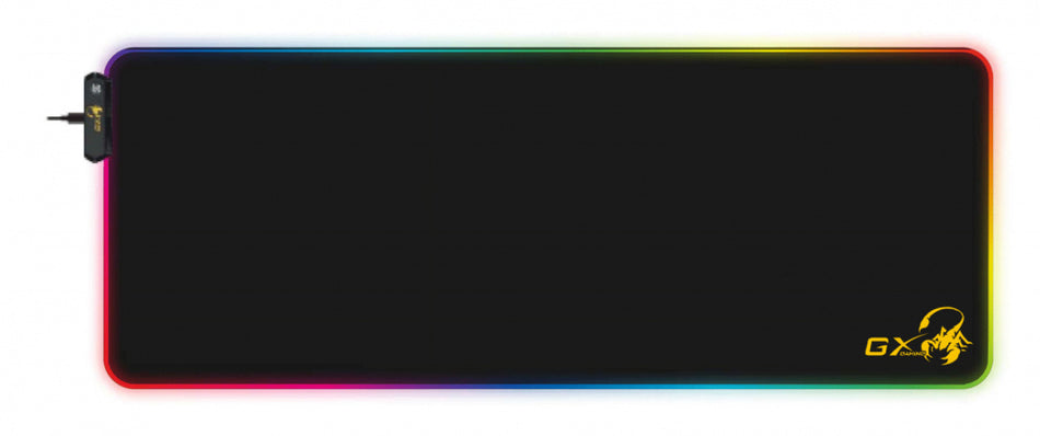 Mousepad Genius GX-PAD 800S, RGB, Ultra confort, 800x300mm, USB, Negro