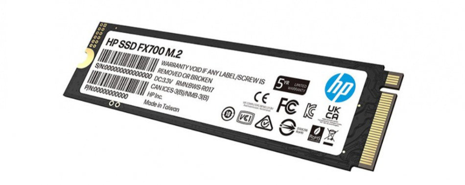 SSD HP FX700 NVMe, 4TB, M.2, 6200 MB/s Escritura, 7200 MB/s Lectura, PCI Express 4.0