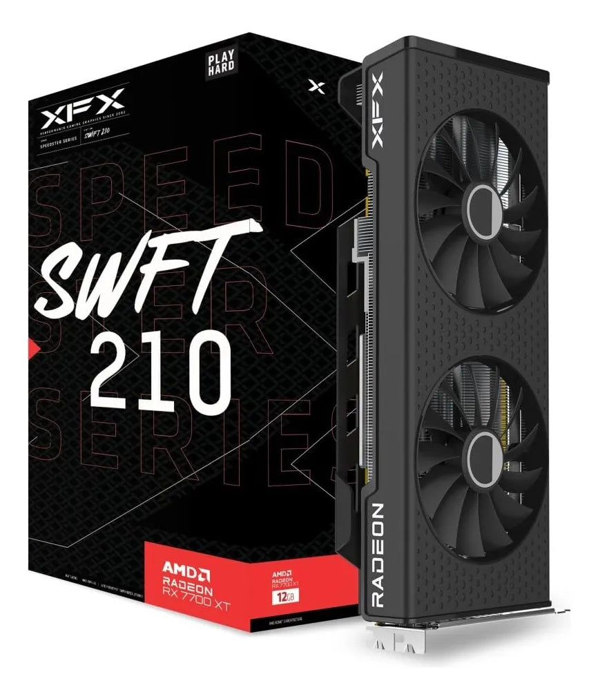 Tarjeta de Video XFX RX-77TSWFTFP Radeon RX 7700 XT, 12GB, 192Bit, GDDR6, PCI Express 4.0
