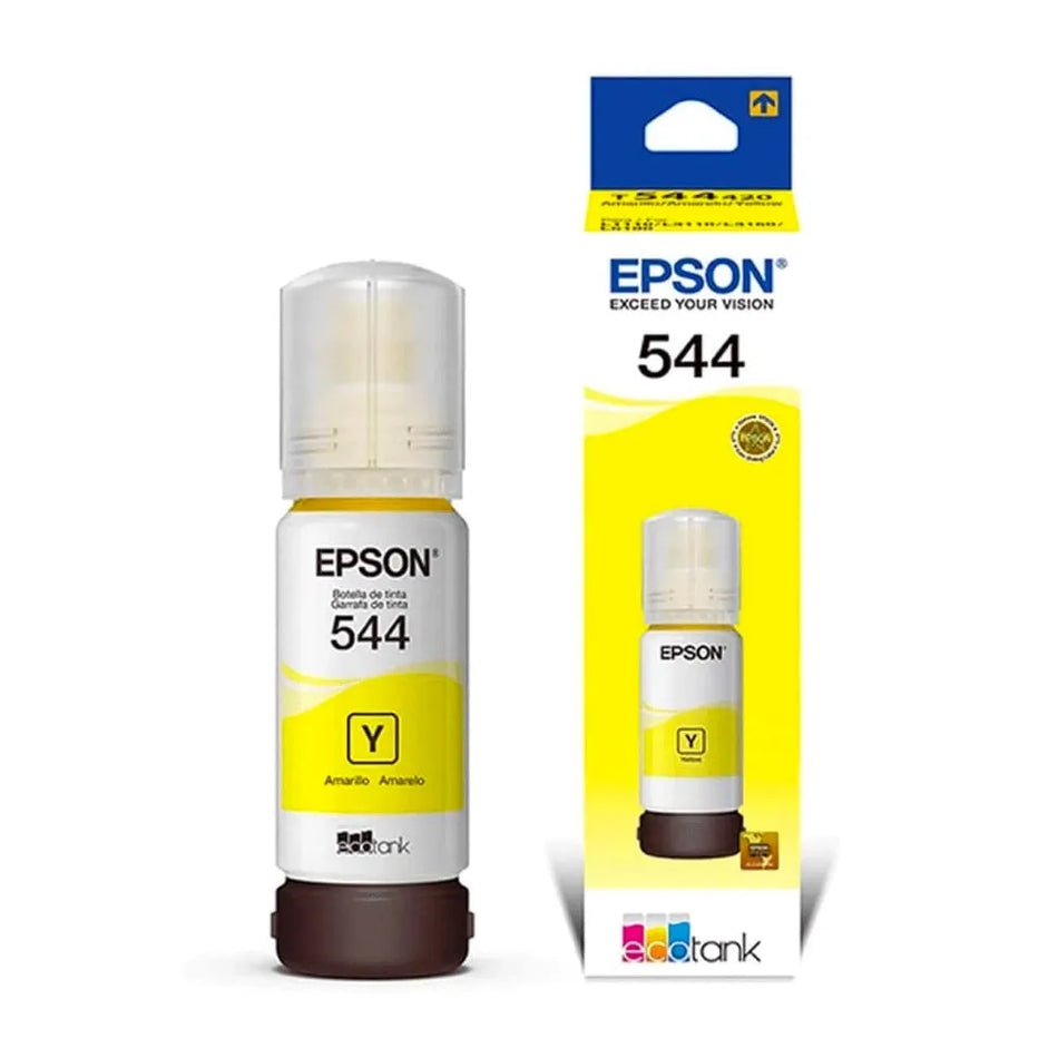 Botella de Tinta Epson Ecotank 544 Color amarillo, 65ml