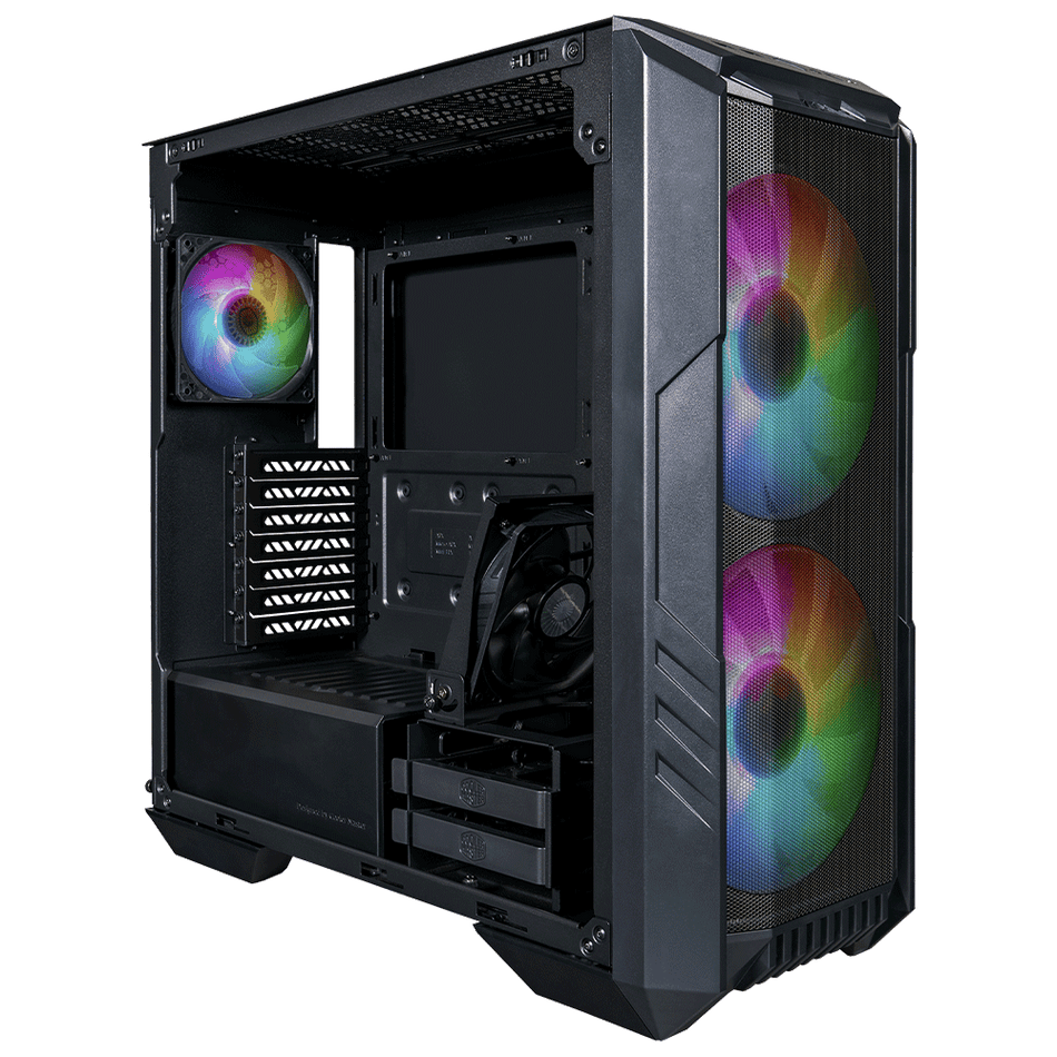 Gabinete Cooler Master HAF 500 Midi Tower, Con Ventana, 3x Vent. ARGB, Negro