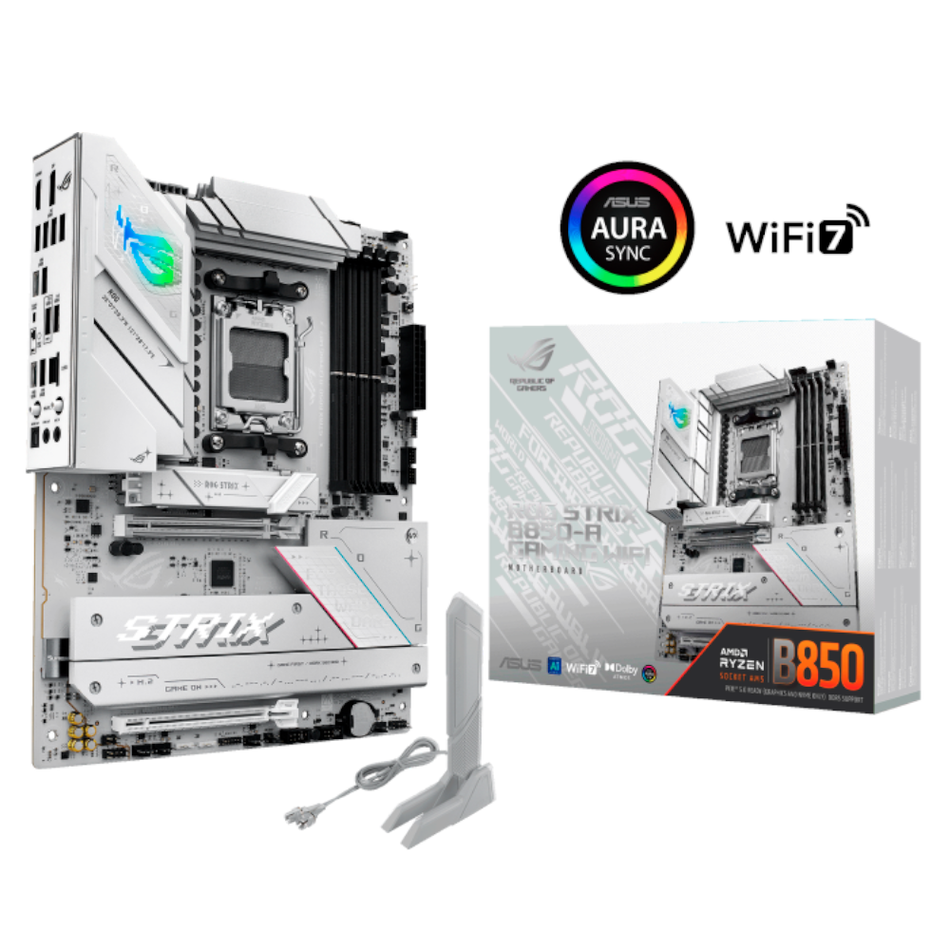 Tarjeta madre ASUS ROG STRIX B850-A GAMING WIFI Socket AM5, 4 DDR5-SDRAM, Wifi