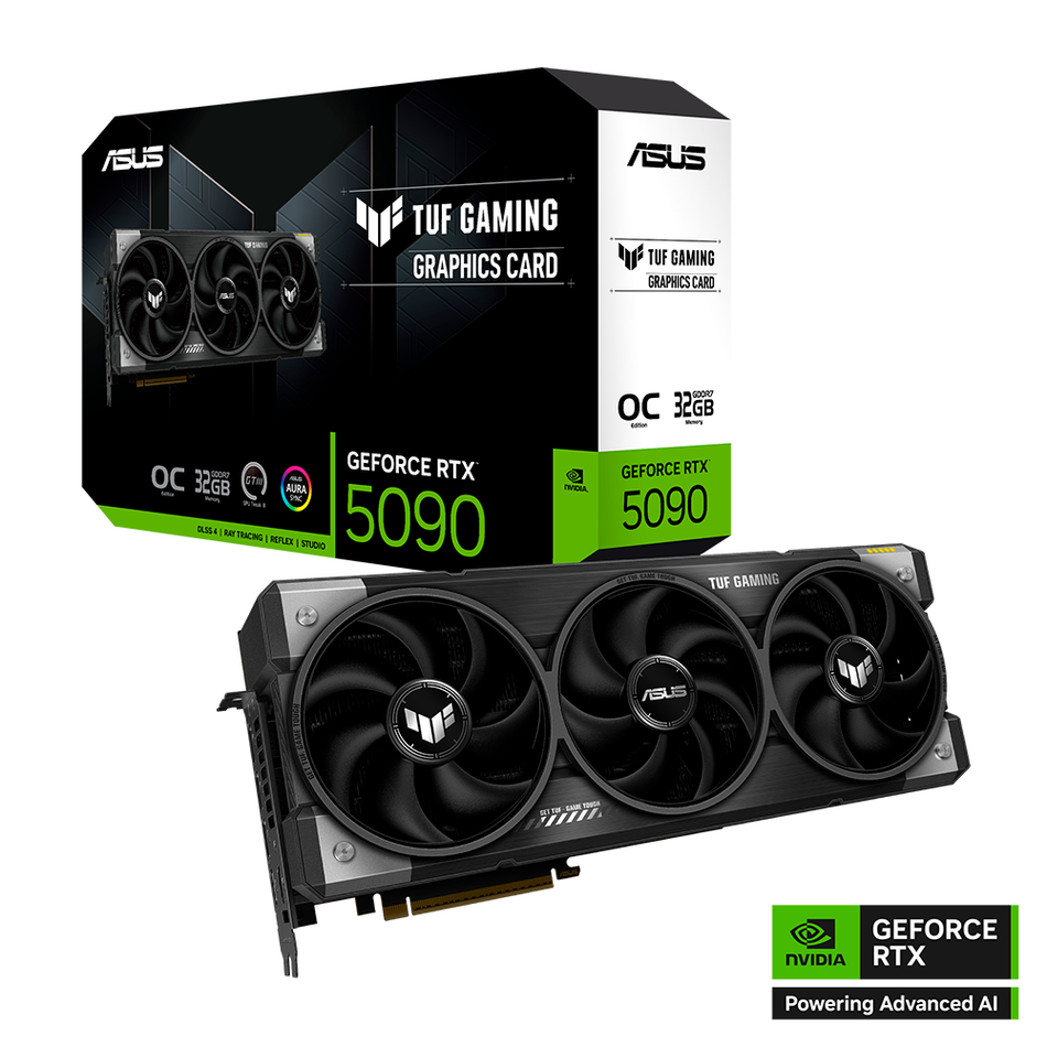 Tarjeta de Video ASUS TUF GeForce RTX 5090 OC Edition, 32GB, GDDR7, 512-bit, PCIe 5.0, 3xDP, 2xHDMI