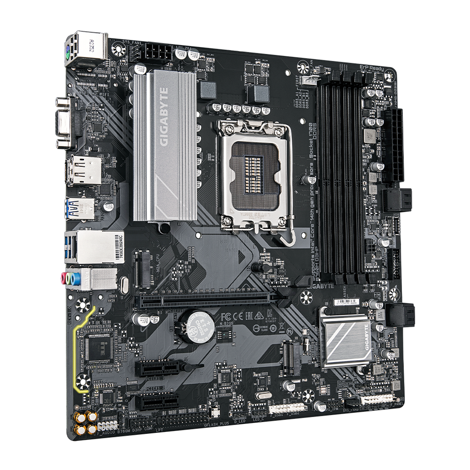 Tarjeta Madre Gigabyte B760M D3HP, LGA 1700, 4 DDR5-SDRAM
