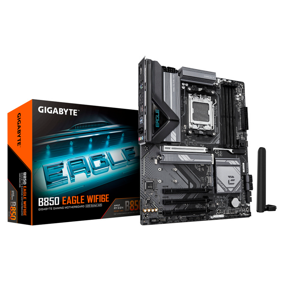Tarjeta madre GIGABYTE B850 EAGLE WIFI6E Socket AM5, 4 DDR5-SDRAM, Wifi