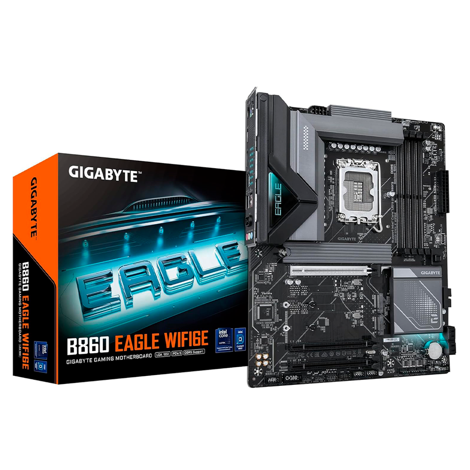 Tarjeta Madre Gigabyte B860 EAGLE WIFI6E, ATX, LGA 1851, Intel B860, 256GB DDR5, HDMI/DP