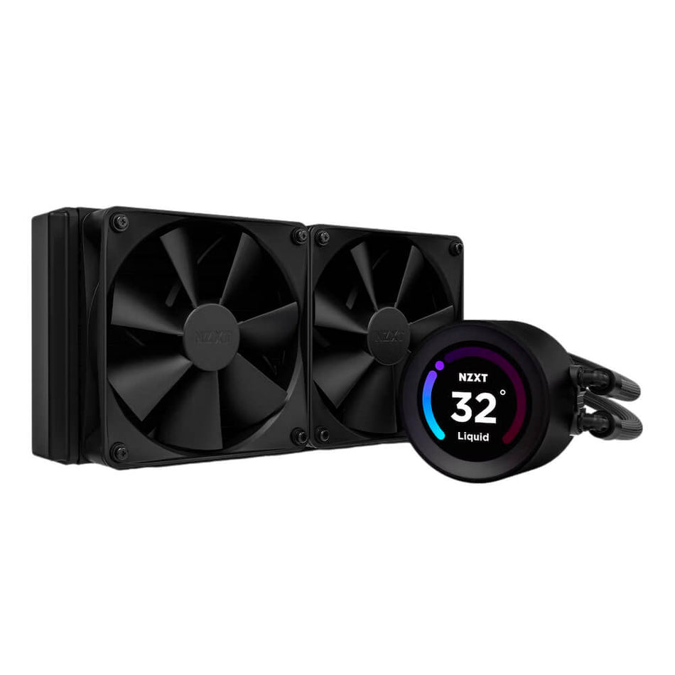 Enfriamiento liquido NZXT Kraken Elite 240, 240mm, Pantalla LCD 2.6", Intel/AMD, Negro
