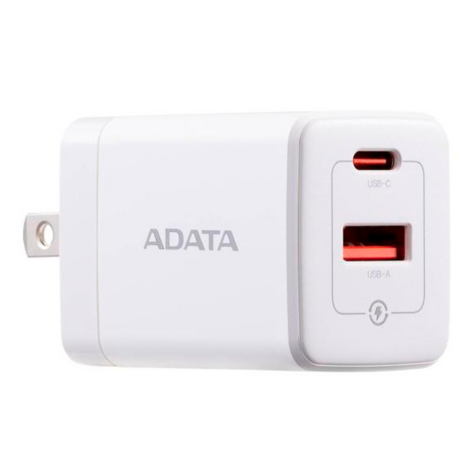 Cargador de Pared Adata CHARGERU, 35W, 9V, 1x USB-A, 1x USB-C, Blanco