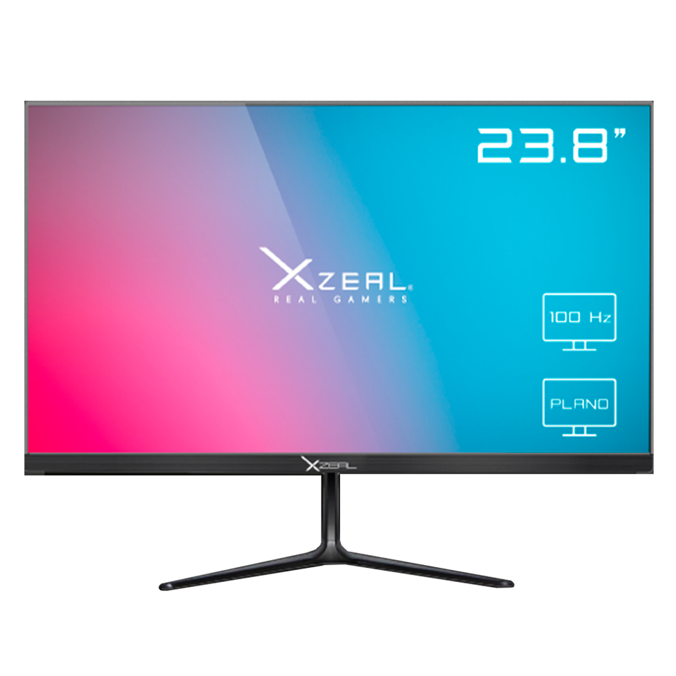 Monitor Gamer Xzeal XZT 560-2, 23.8", 100Hz, 5 Ms, Full HD, VGA/HDMI, Negro