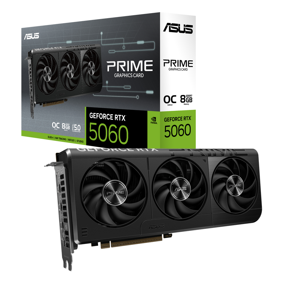 Tarjeta de Video Asus GeForce RTX 5060, PCI Express 5.0, 8GB GDDR7, 128 bits, 1x HDMI, 3x DP