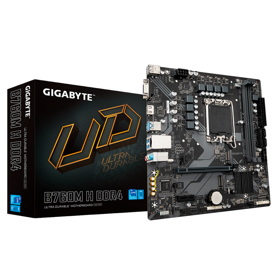 Tarjeta Madre Gigabyte B760M H DDR5, Micro-ATX, LGA 1700, Intel B760, 64GB DDR5, HDMI para Intel