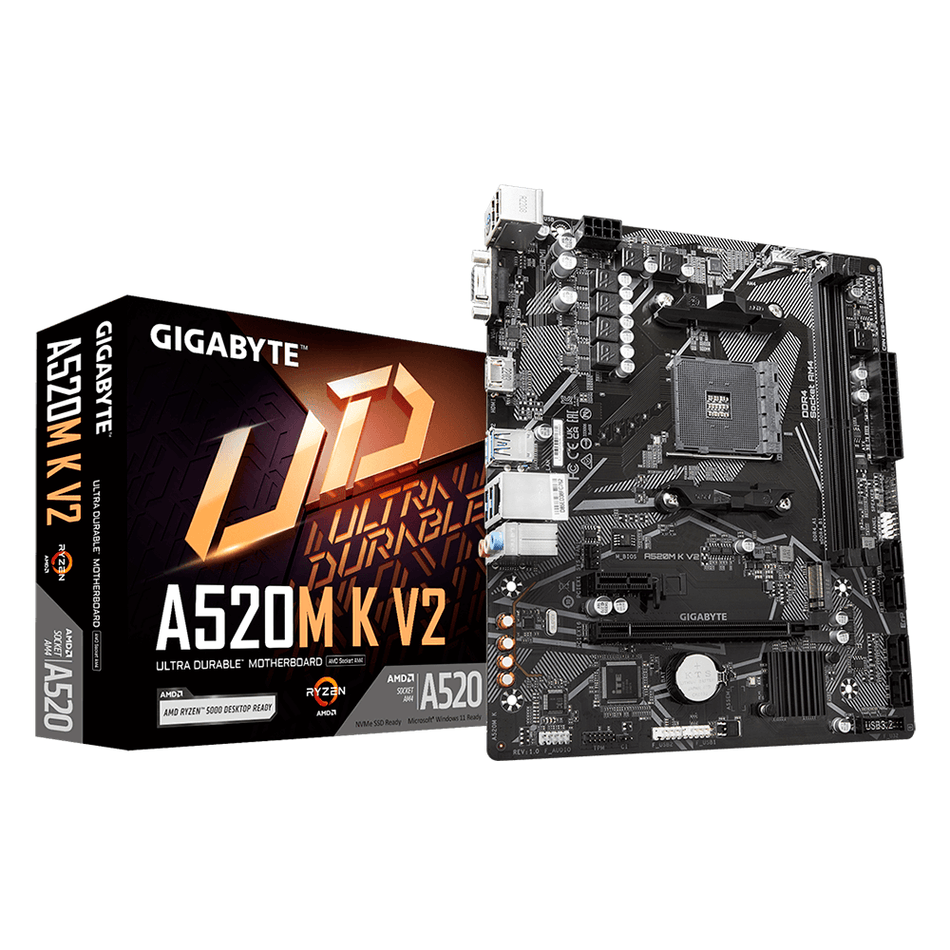 Tarjeta Madre Gigabyte A520m K V2, Skt AM4, micro ATX