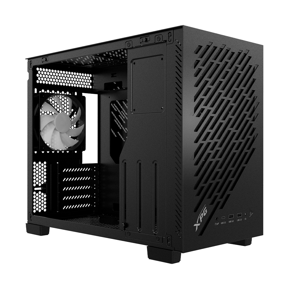 Gabinete XPG VALOR AIR Nano, Midi-Tower, Micro-ATX/Mini-ITX, sin Fuente, 1 Ventilador Instalado, Negro