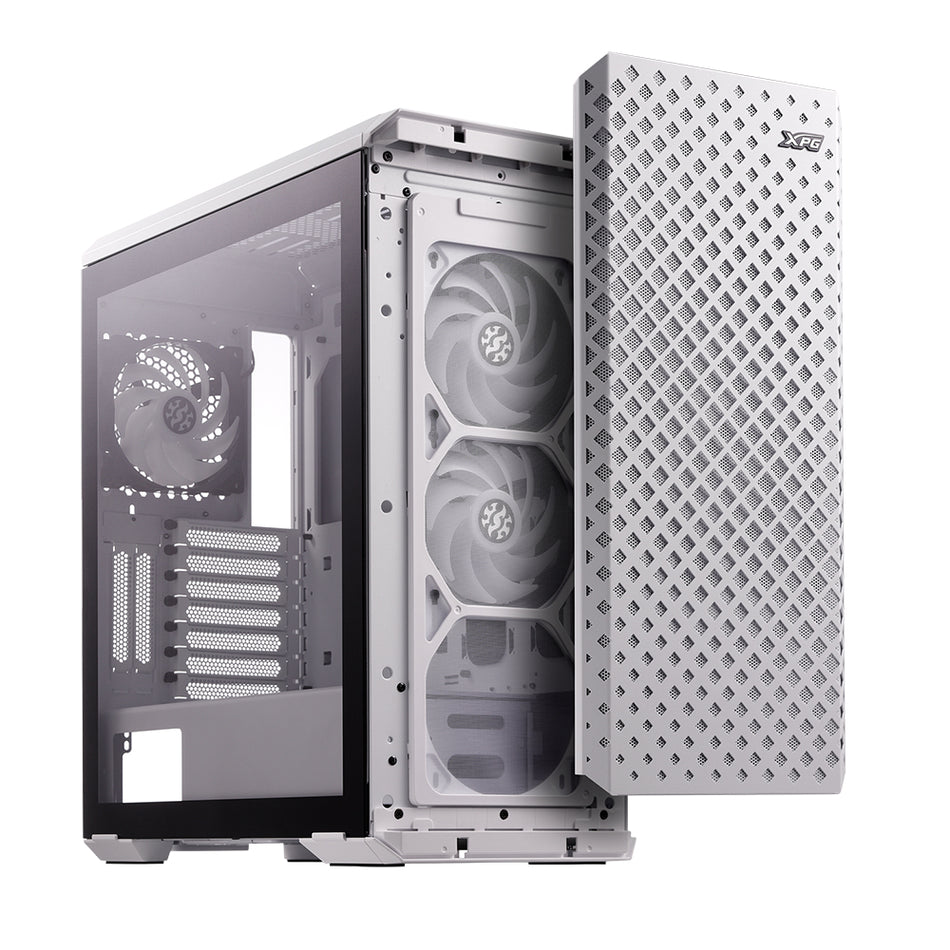 Gabinete XPG DEFENDER PRO, Cristal Templado, ATX, 3x Ventiladores ARGB 120mm, Blanco